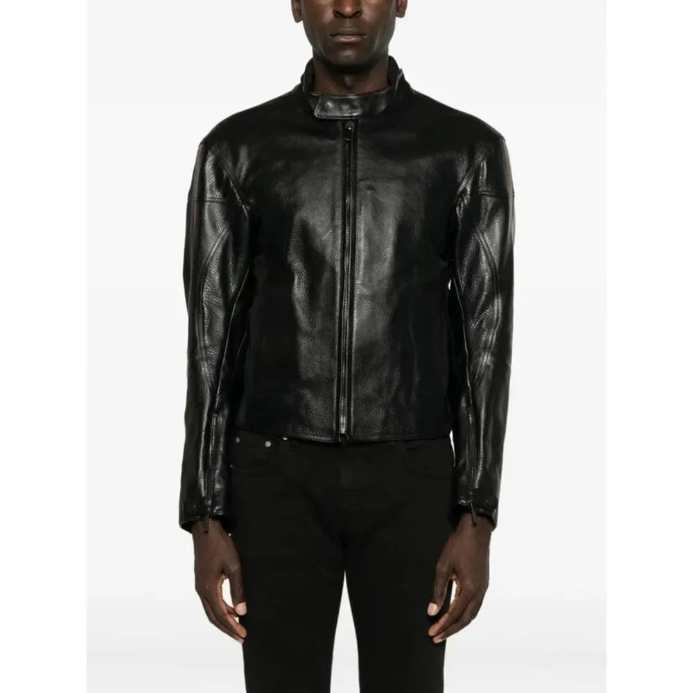 Gucci Black Jackets - Leather Jackets Men